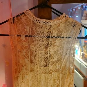 ZARA Ivory Lace Dress